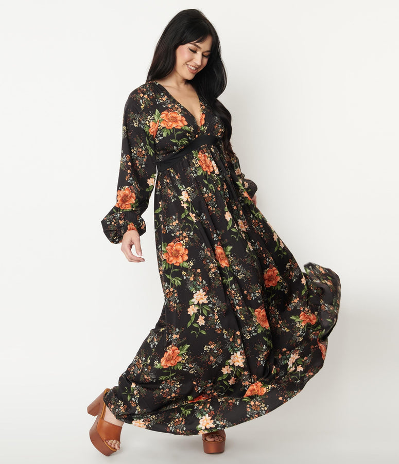 Vintage Maxi Dresses ☀ '70s-Style Long ...